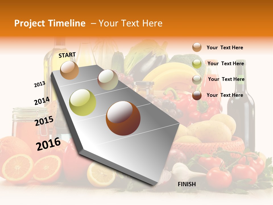 Fresh Variety Banana PowerPoint Template