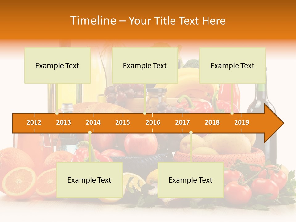Fresh Variety Banana PowerPoint Template