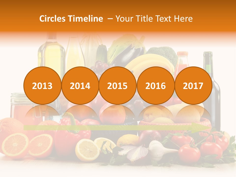 Fresh Variety Banana PowerPoint Template