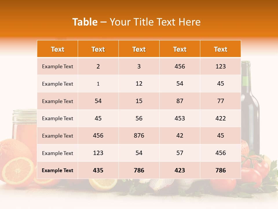 Fresh Variety Banana PowerPoint Template