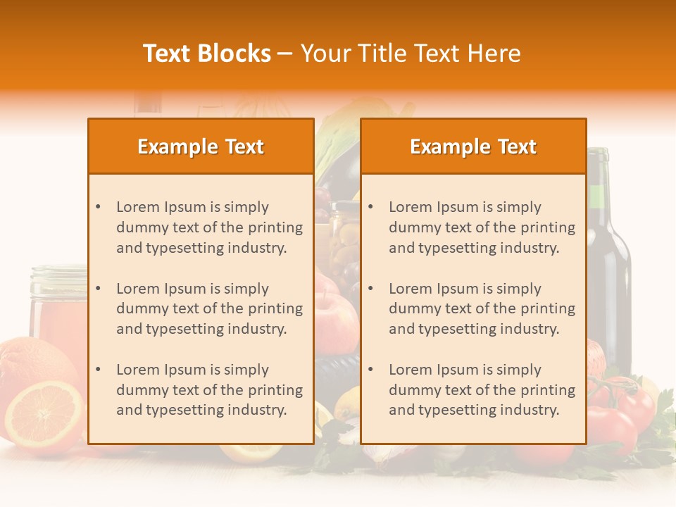 Fresh Variety Banana PowerPoint Template
