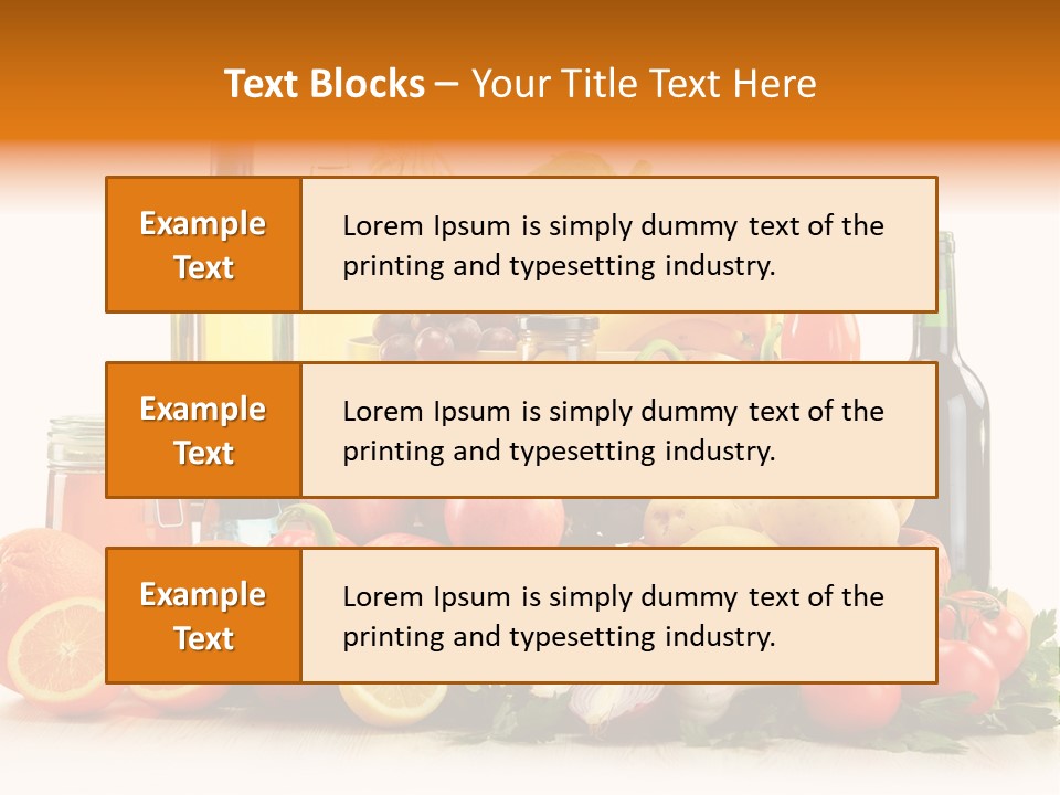 Fresh Variety Banana PowerPoint Template