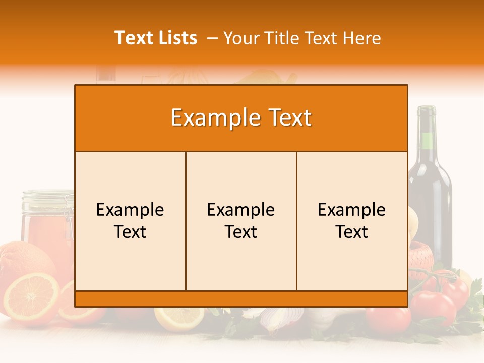 Fresh Variety Banana PowerPoint Template