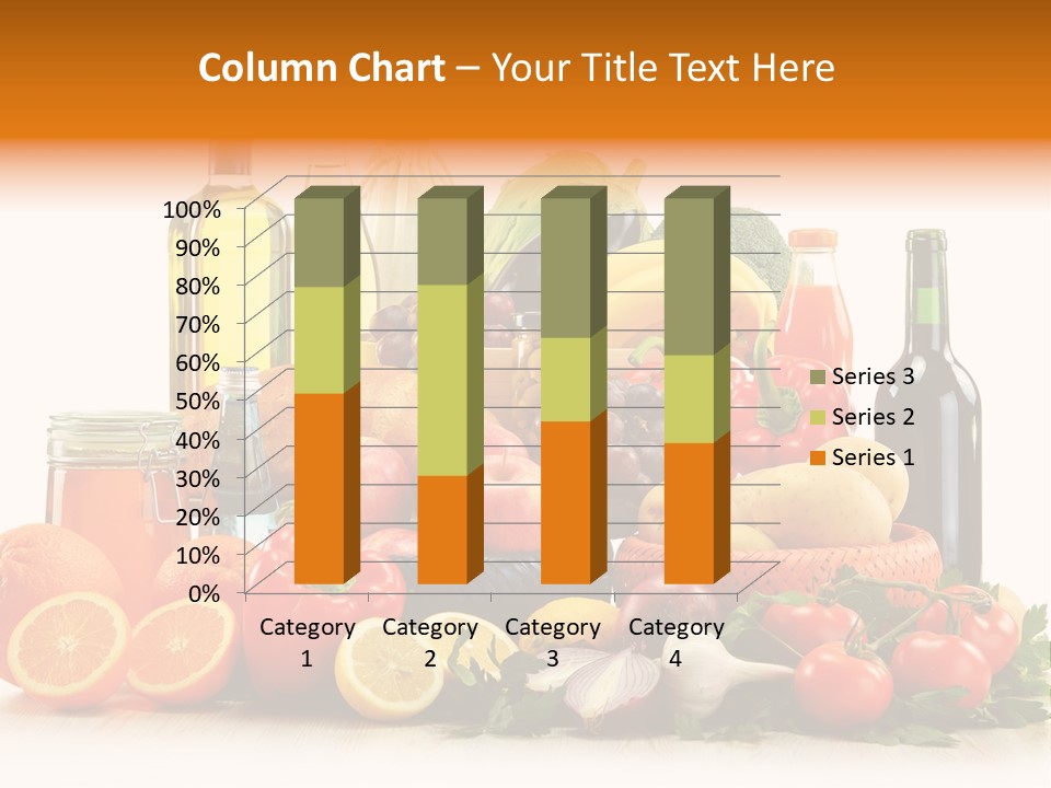 Fresh Variety Banana PowerPoint Template