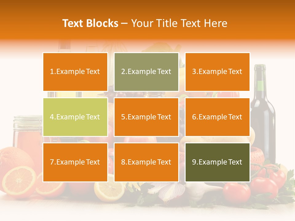 Fresh Variety Banana PowerPoint Template