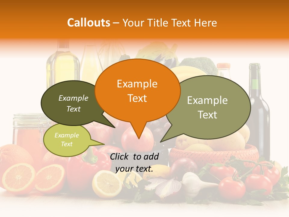 Fresh Variety Banana PowerPoint Template