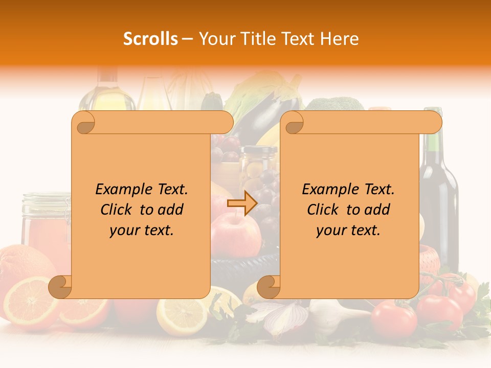 Fresh Variety Banana PowerPoint Template