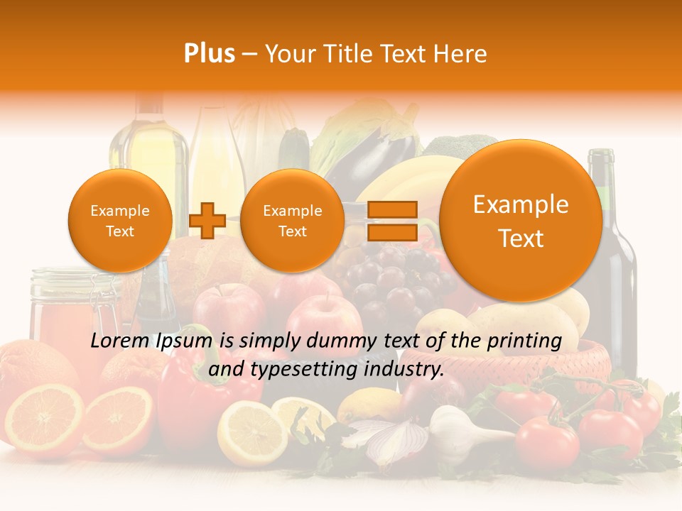 Fresh Variety Banana PowerPoint Template