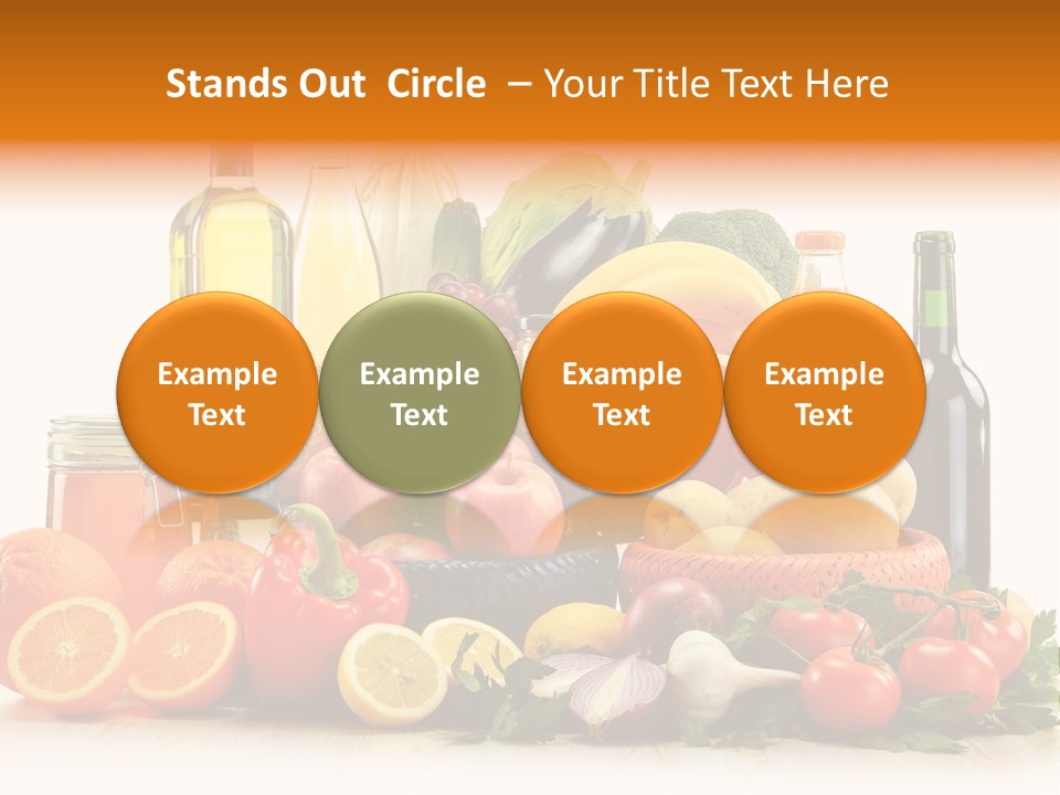 Fresh Variety Banana PowerPoint Template