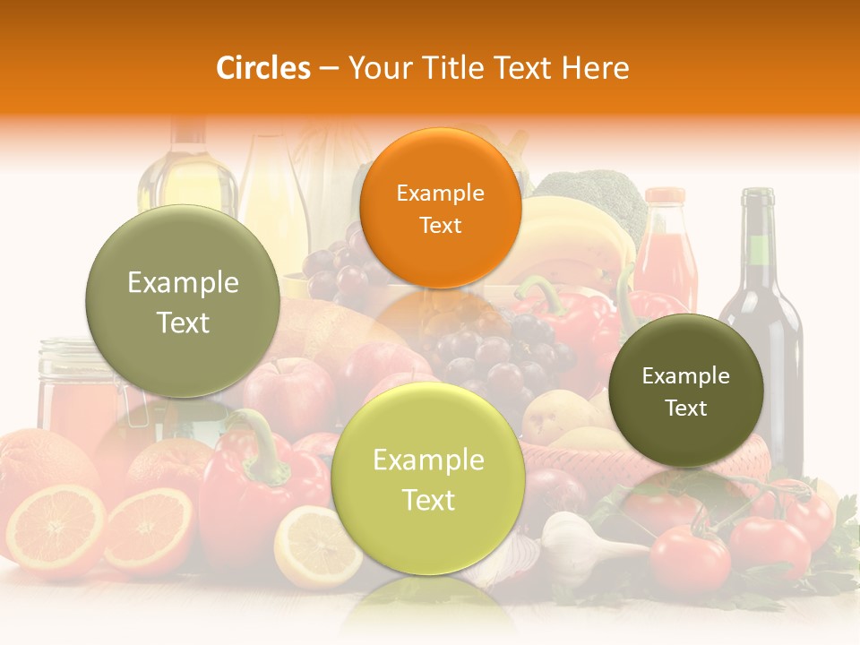 Fresh Variety Banana PowerPoint Template