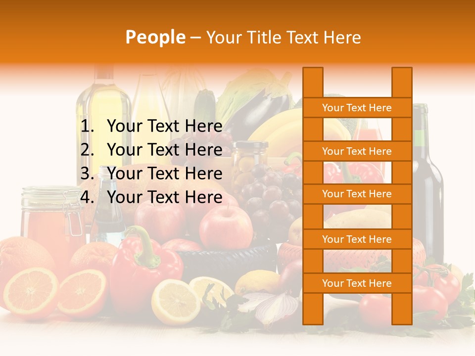 Fresh Variety Banana PowerPoint Template