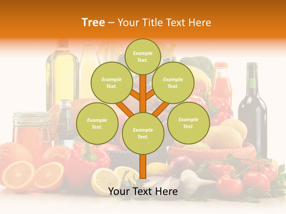 Fresh Variety Banana PowerPoint Template