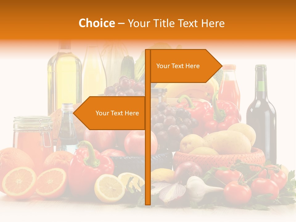 Fresh Variety Banana PowerPoint Template