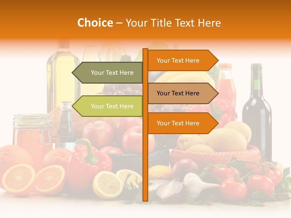 Fresh Variety Banana PowerPoint Template
