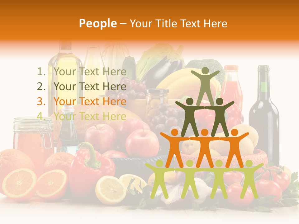 Fresh Variety Banana PowerPoint Template