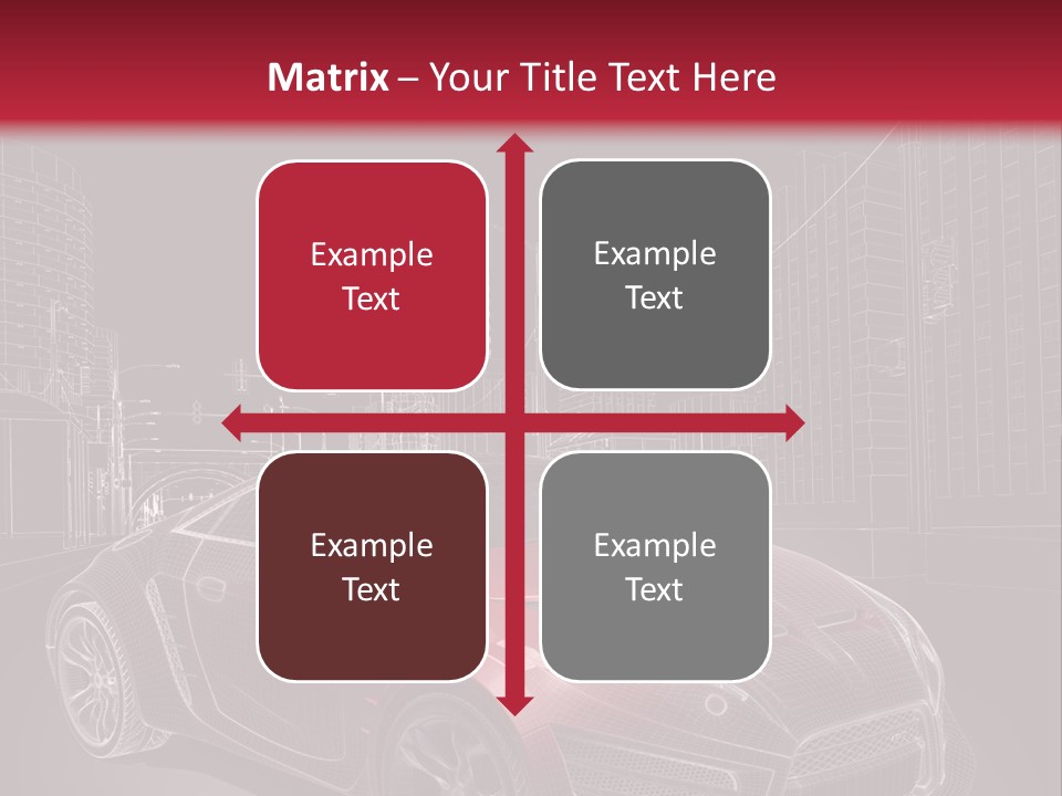 Electric Car Concept Car Coupe PowerPoint Template