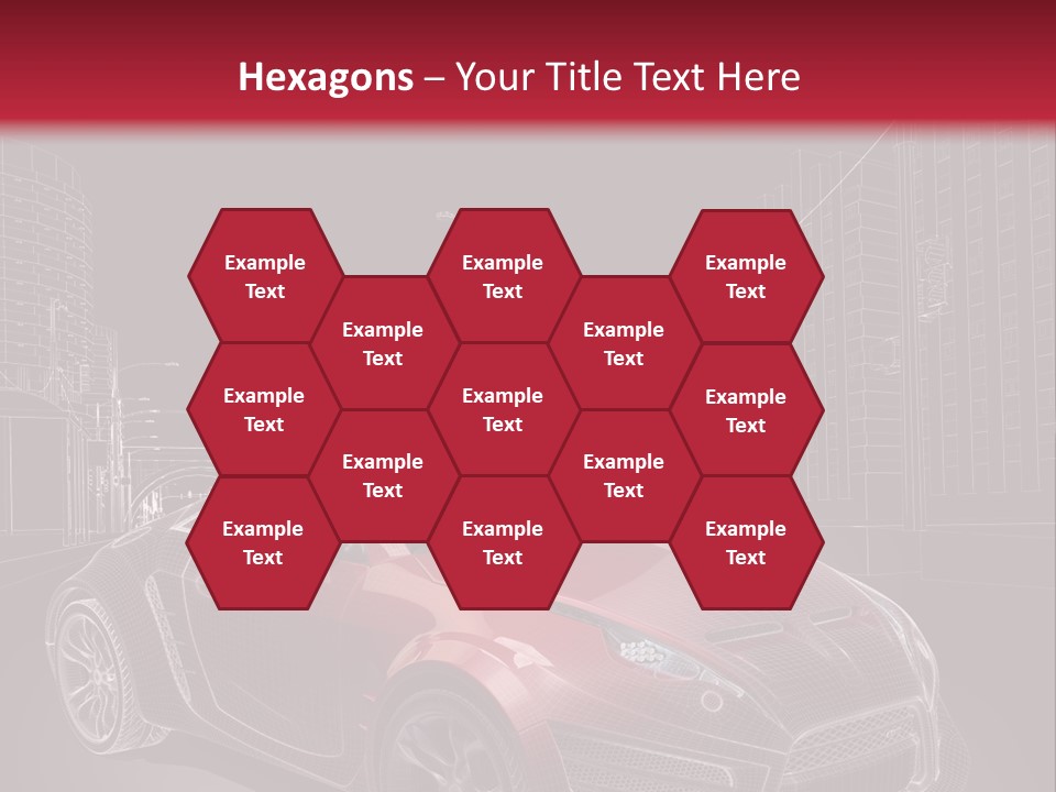 Electric Car Concept Car Coupe PowerPoint Template