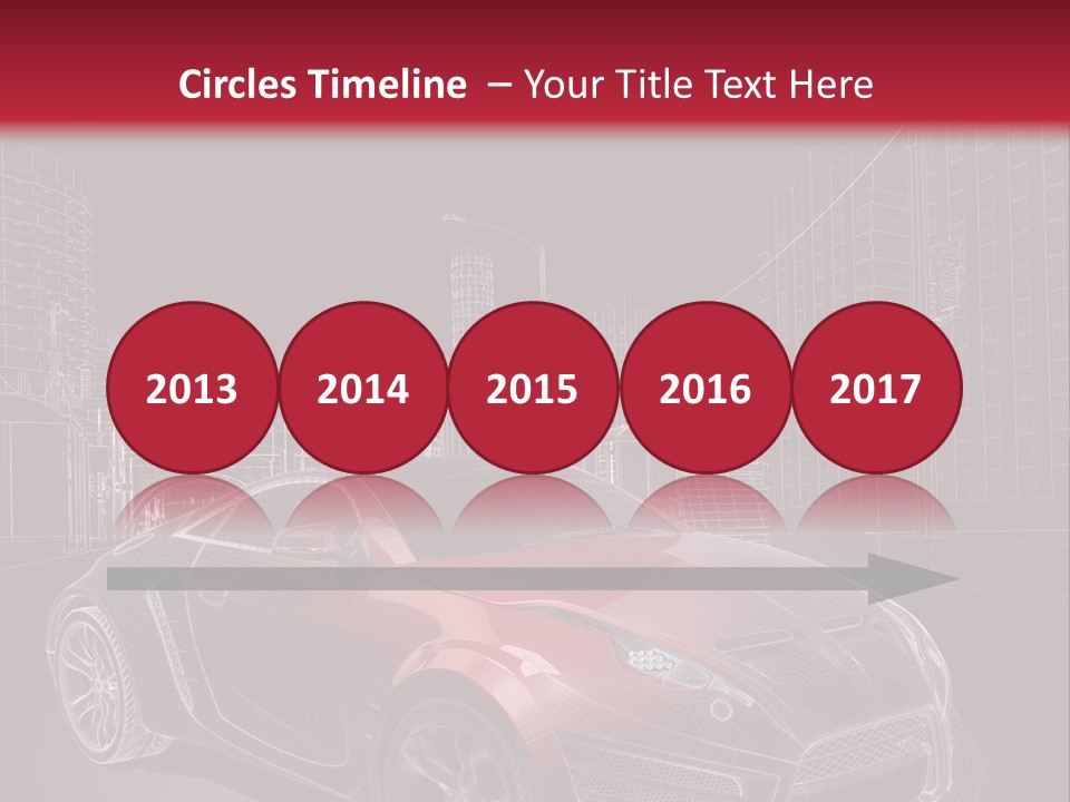 Electric Car Concept Car Coupe PowerPoint Template