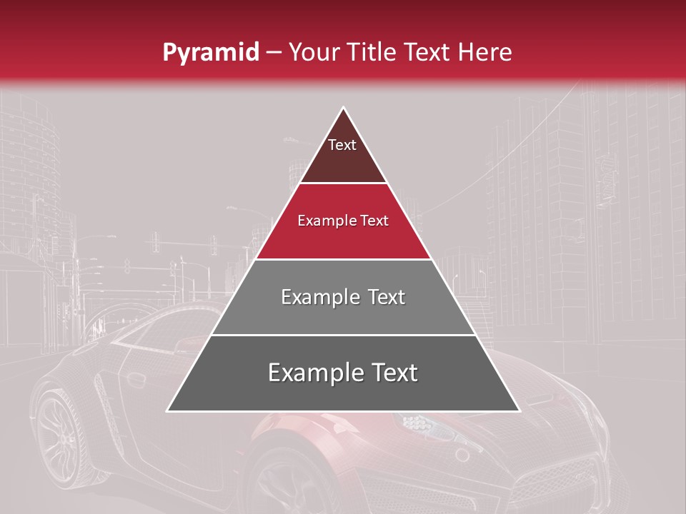 Electric Car Concept Car Coupe PowerPoint Template