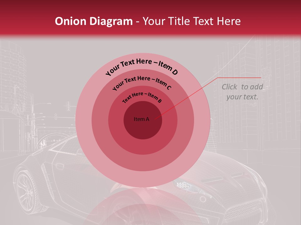 Electric Car Concept Car Coupe PowerPoint Template