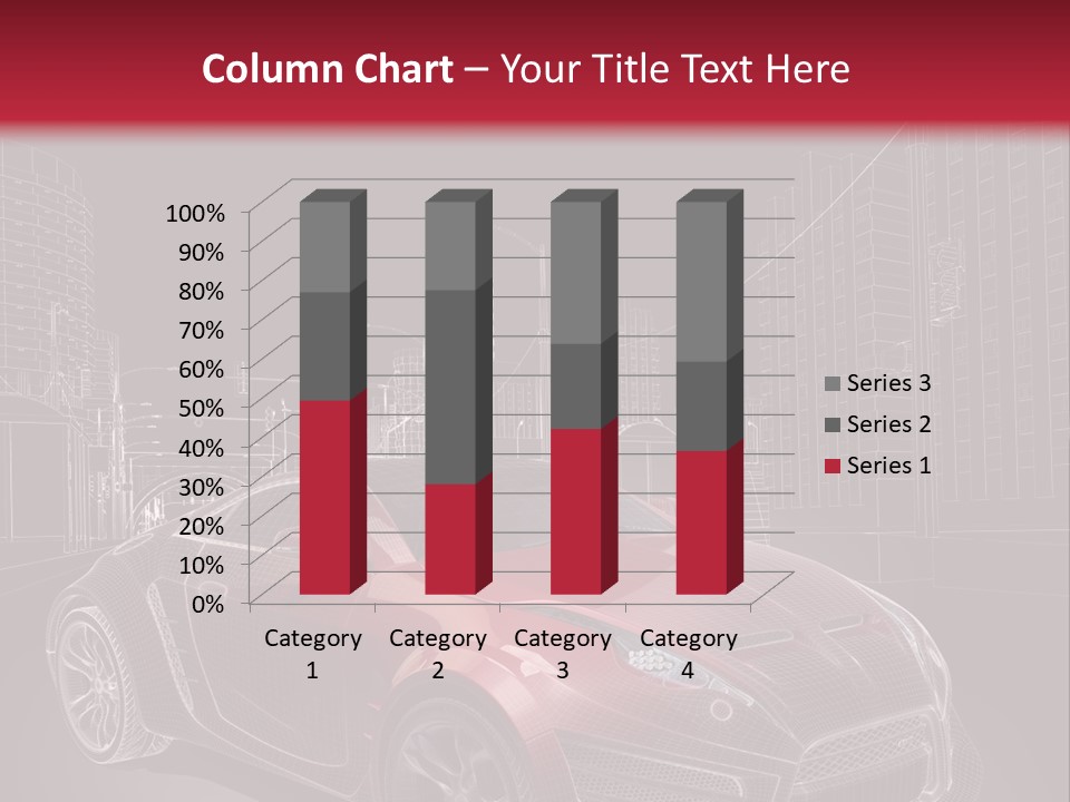 Electric Car Concept Car Coupe PowerPoint Template