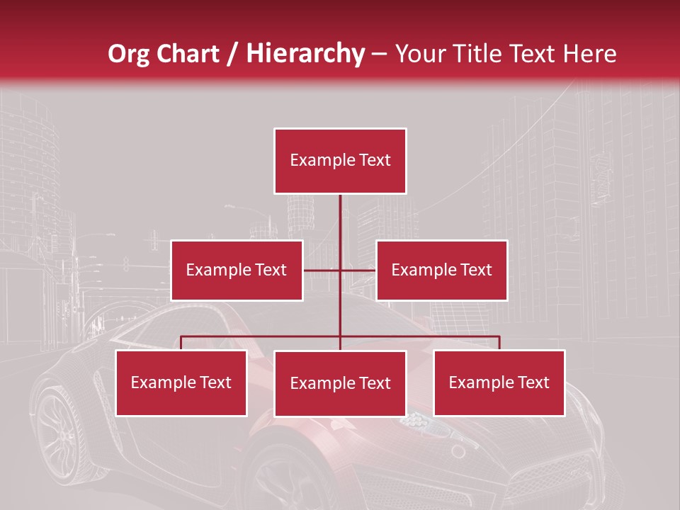 Electric Car Concept Car Coupe PowerPoint Template