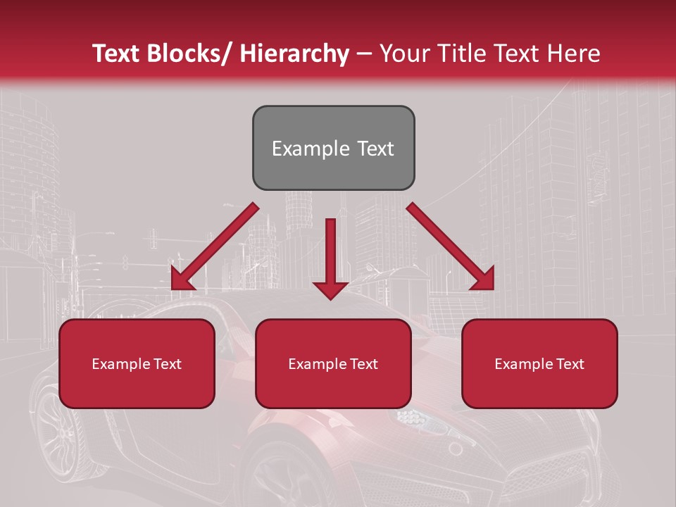 Electric Car Concept Car Coupe PowerPoint Template