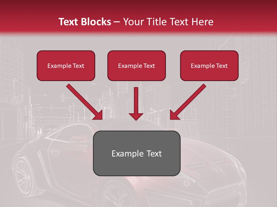 Electric Car Concept Car Coupe PowerPoint Template