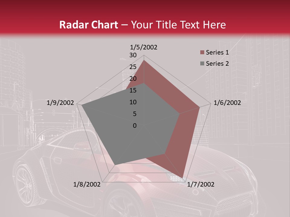 Electric Car Concept Car Coupe PowerPoint Template