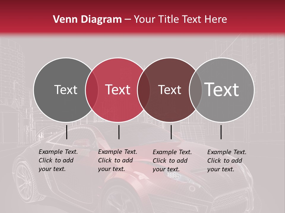 Electric Car Concept Car Coupe PowerPoint Template