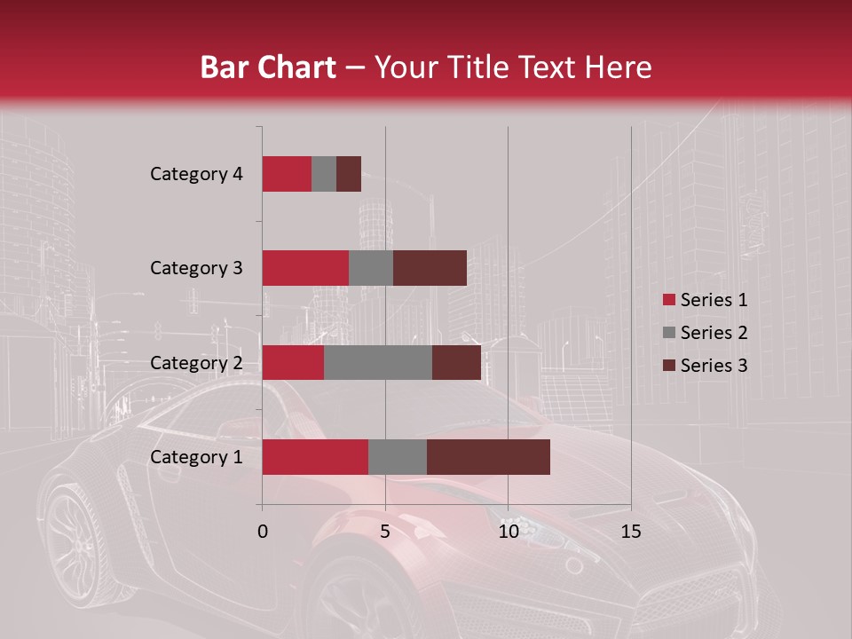 Electric Car Concept Car Coupe PowerPoint Template