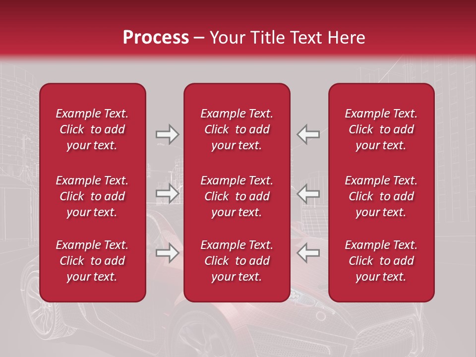 Electric Car Concept Car Coupe PowerPoint Template