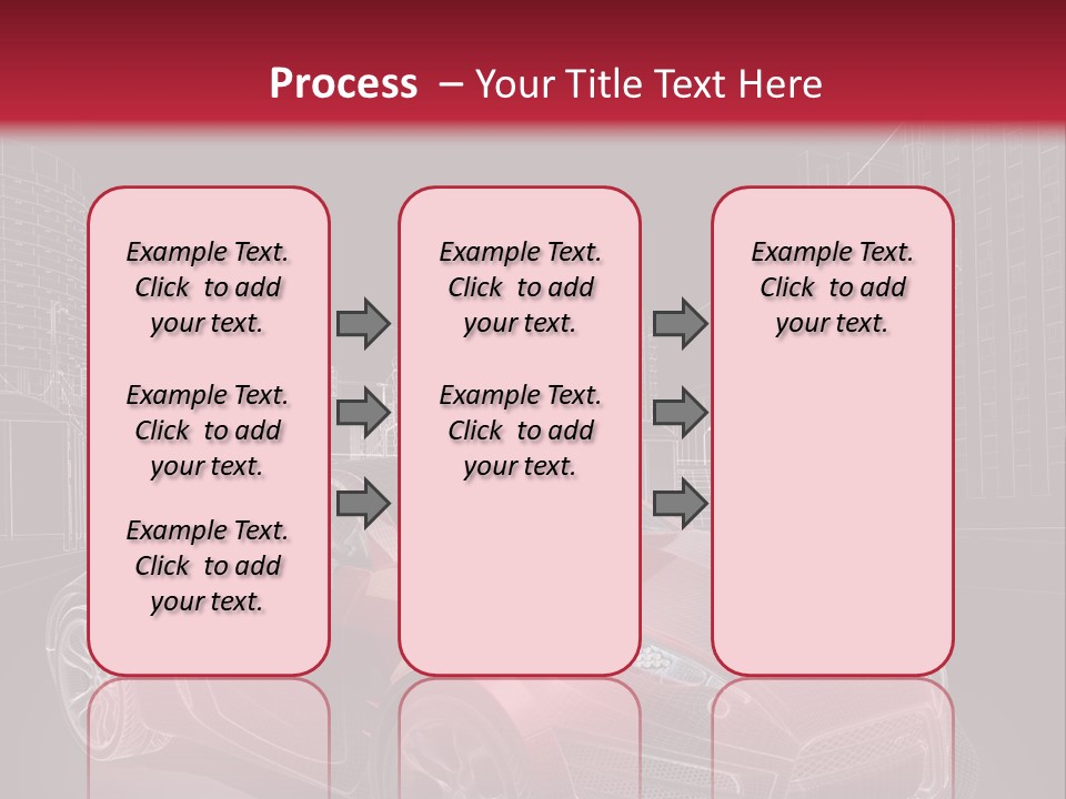 Electric Car Concept Car Coupe PowerPoint Template