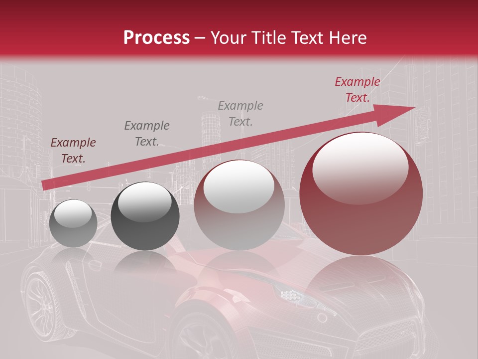Electric Car Concept Car Coupe PowerPoint Template