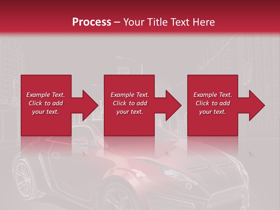 Electric Car Concept Car Coupe PowerPoint Template