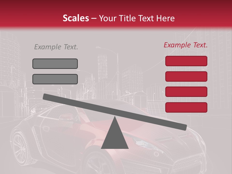 Electric Car Concept Car Coupe PowerPoint Template