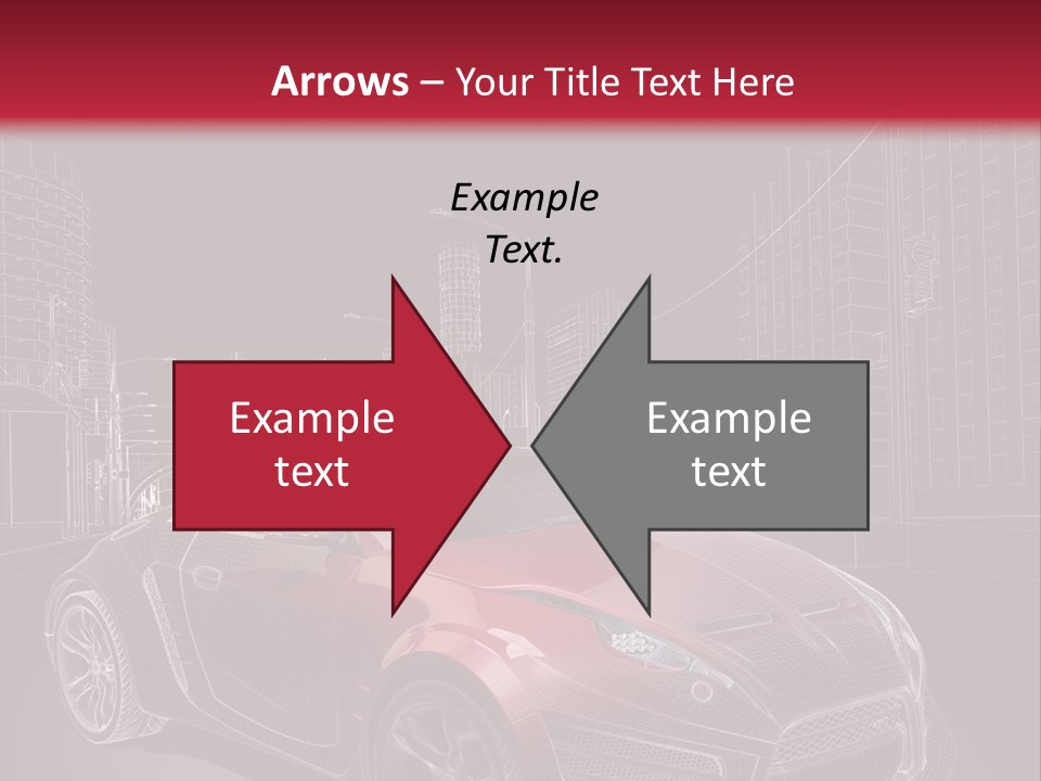 Electric Car Concept Car Coupe PowerPoint Template