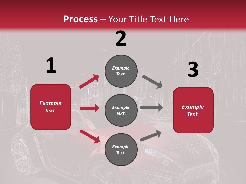 Electric Car Concept Car Coupe PowerPoint Template