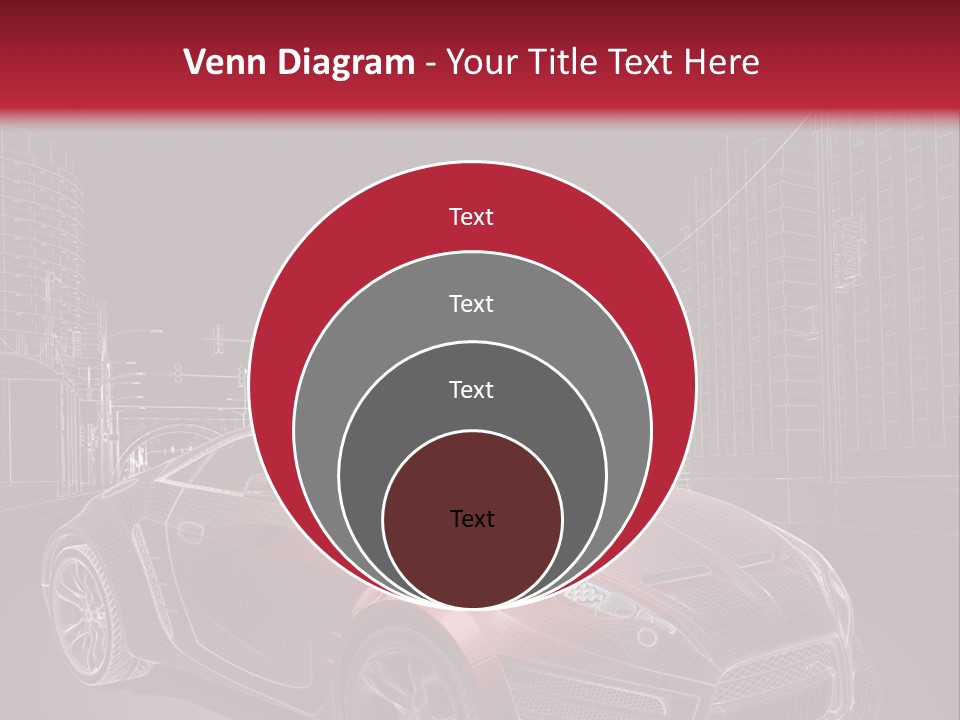 Electric Car Concept Car Coupe PowerPoint Template