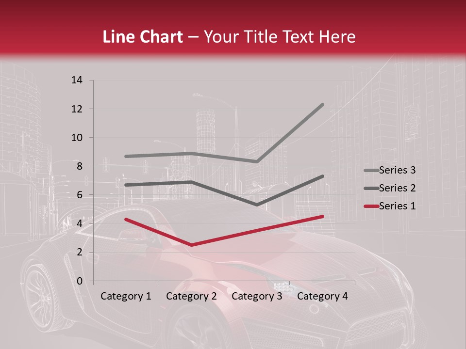 Electric Car Concept Car Coupe PowerPoint Template