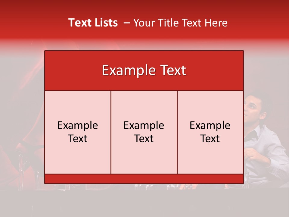 Sit Clubgoer View PowerPoint Template
