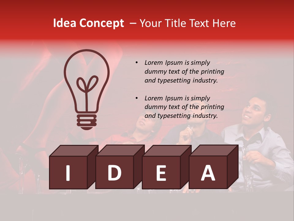 Sit Clubgoer View PowerPoint Template