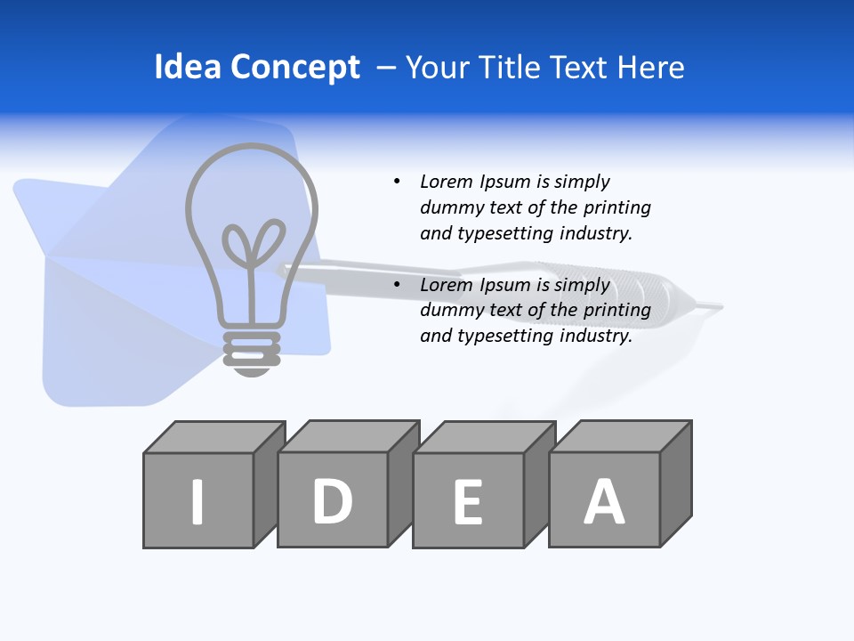 Accuracy Luck Sport PowerPoint Template