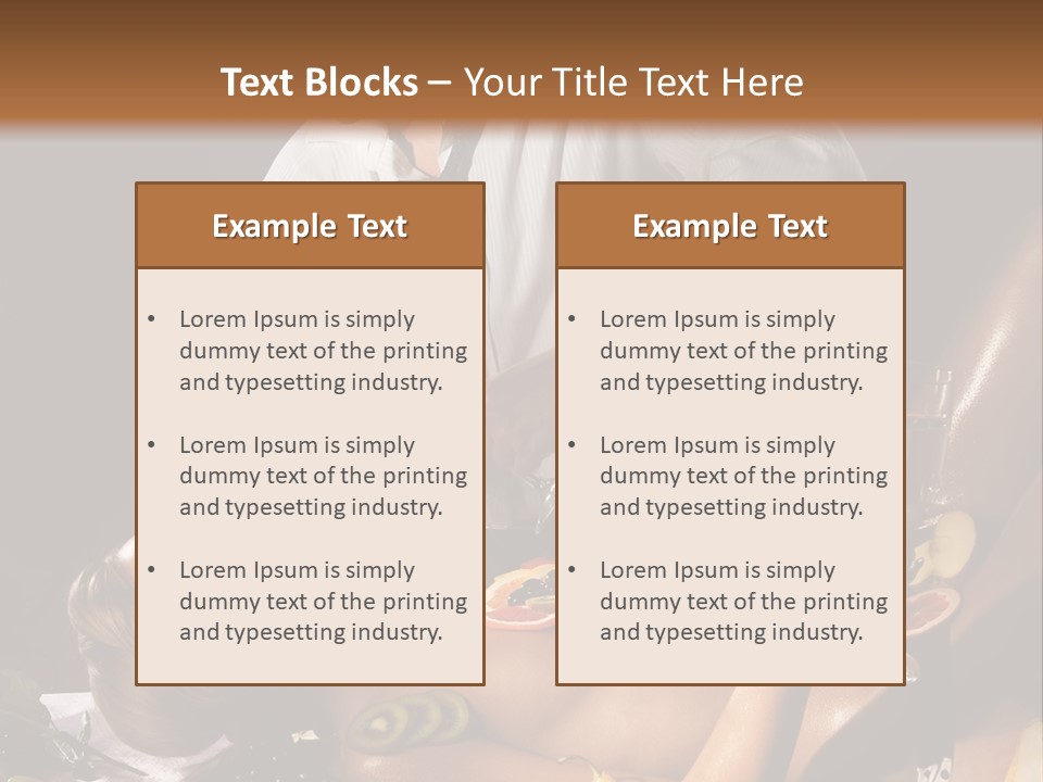 Pleasure Man Model PowerPoint Template