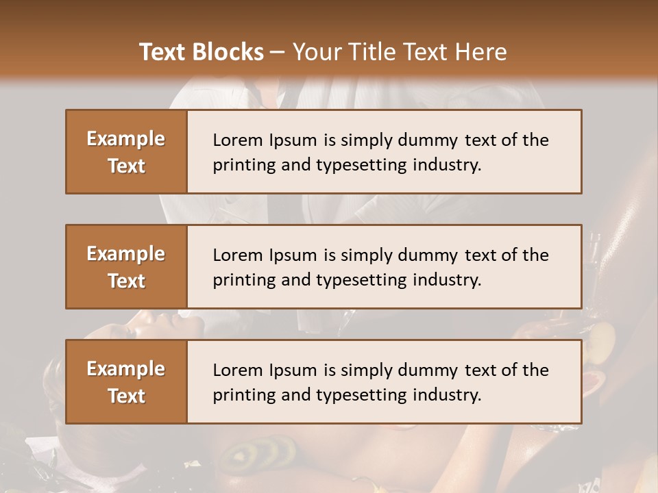 Pleasure Man Model PowerPoint Template