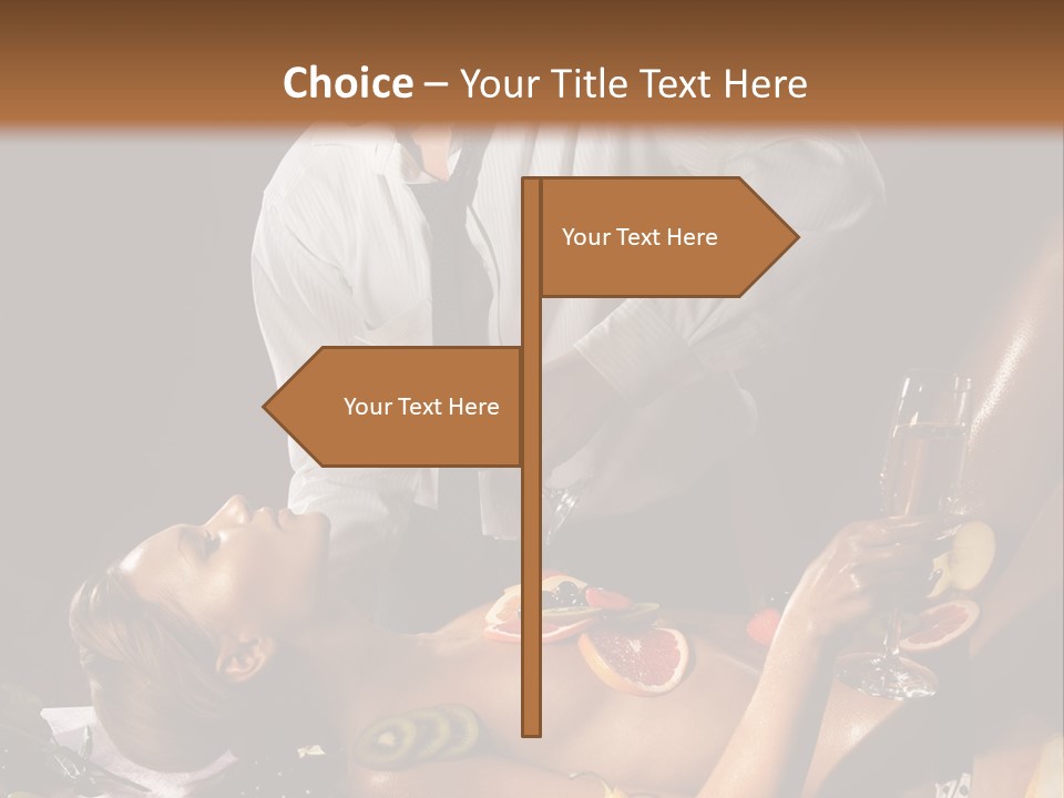 Pleasure Man Model PowerPoint Template