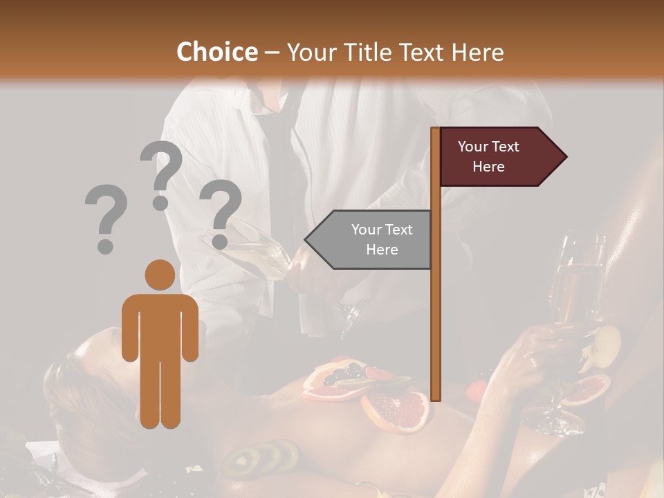 Pleasure Man Model PowerPoint Template