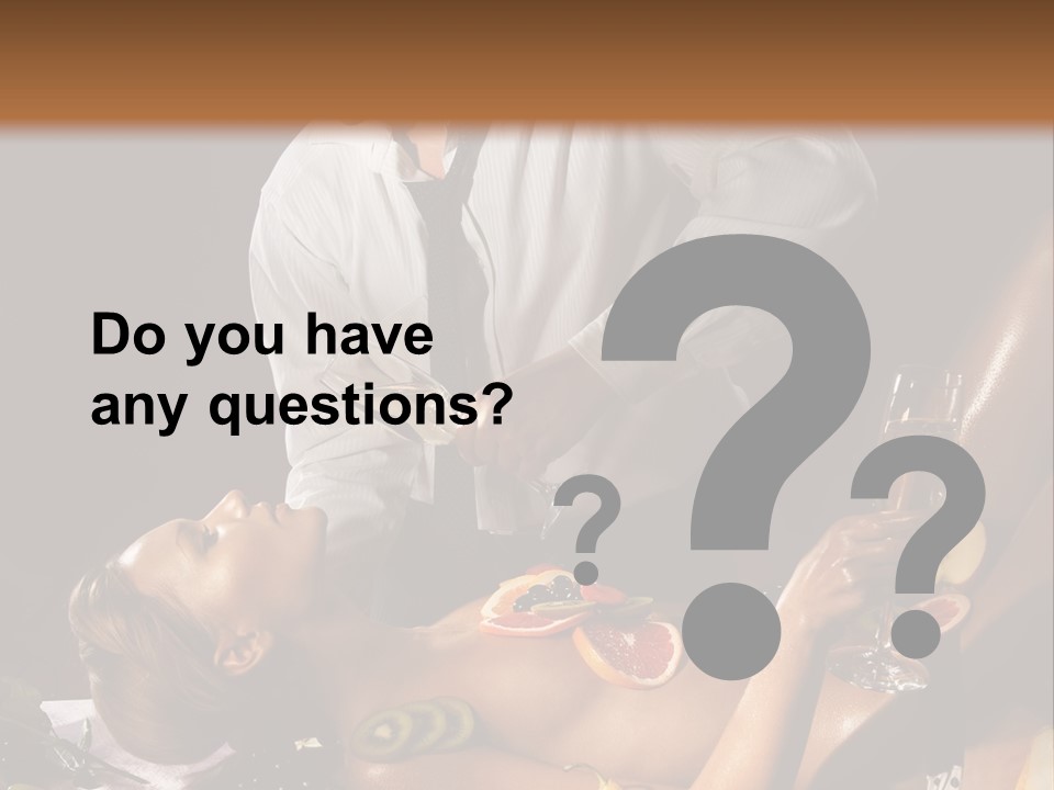 Pleasure Man Model PowerPoint Template