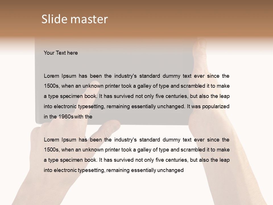 Portability Information Screen PowerPoint Template