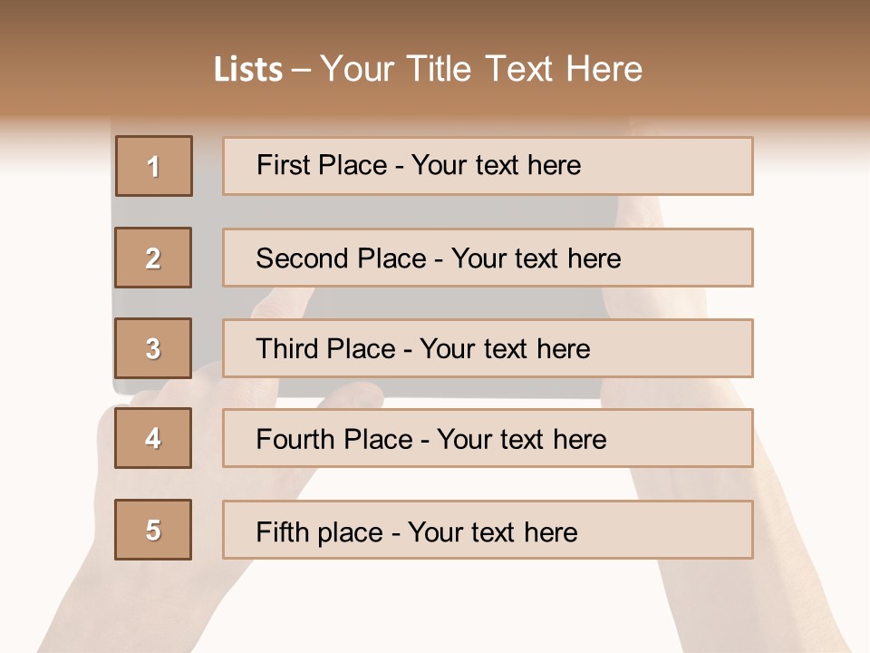 Portability Information Screen PowerPoint Template